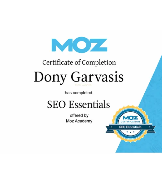 MOZ-certified-dony-garvasis